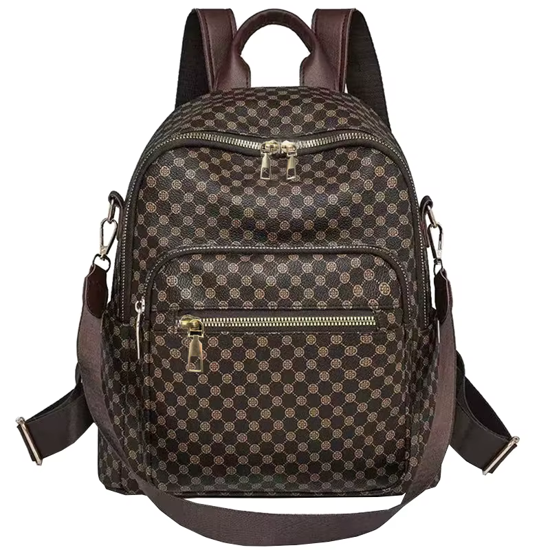 Sac à dos décontracté à motifs multicolores, polyvalent, multi-compartiments, sorties quotidiennes,