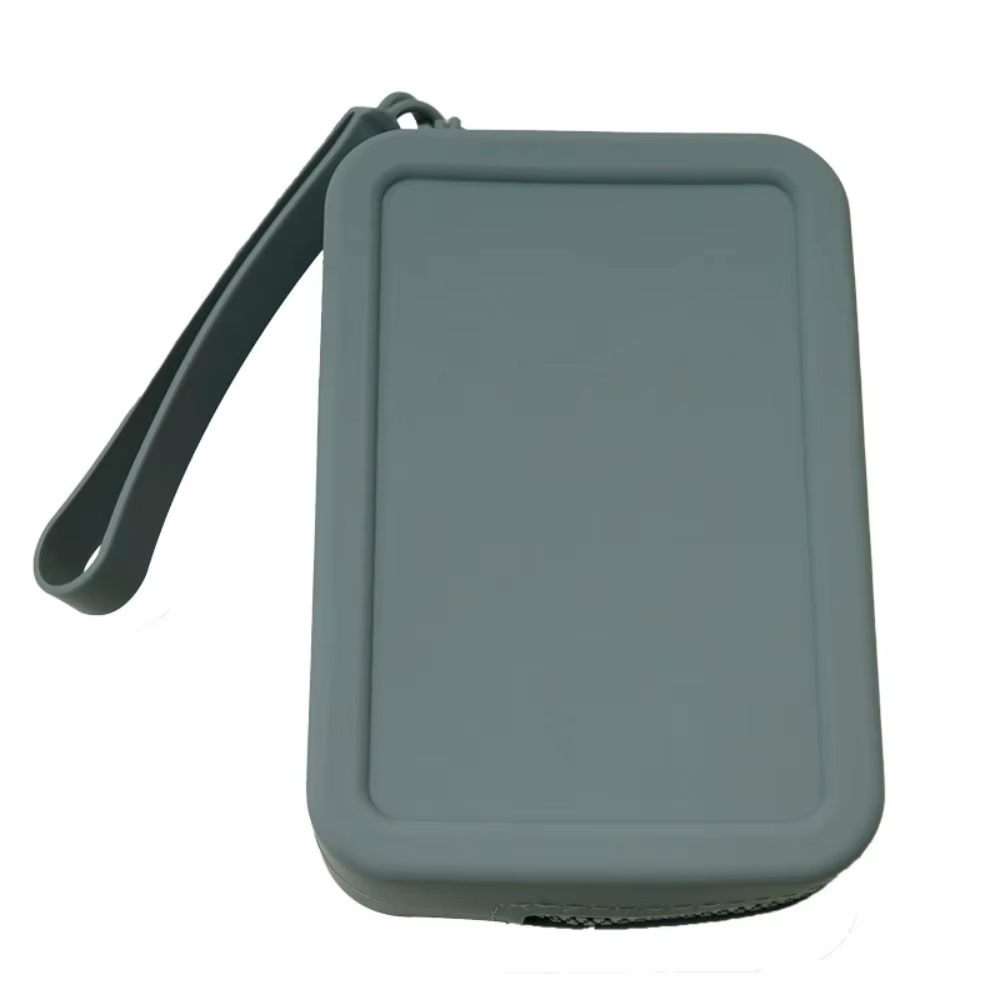 Morandi couleur Silicone sac cosmétique porte-monnaie grande capacité multifonction sac de rangement
