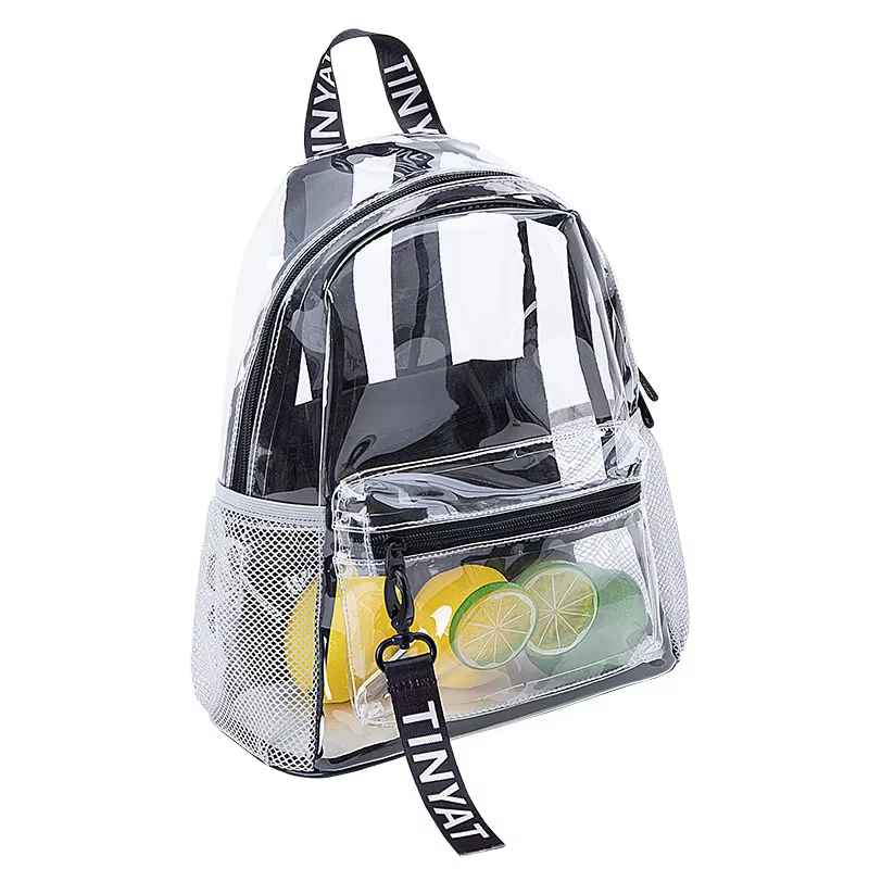 Sac à dos de plage en PVC transparent pour femmes et filles, sacs à dos imperméables, sac de voyage 