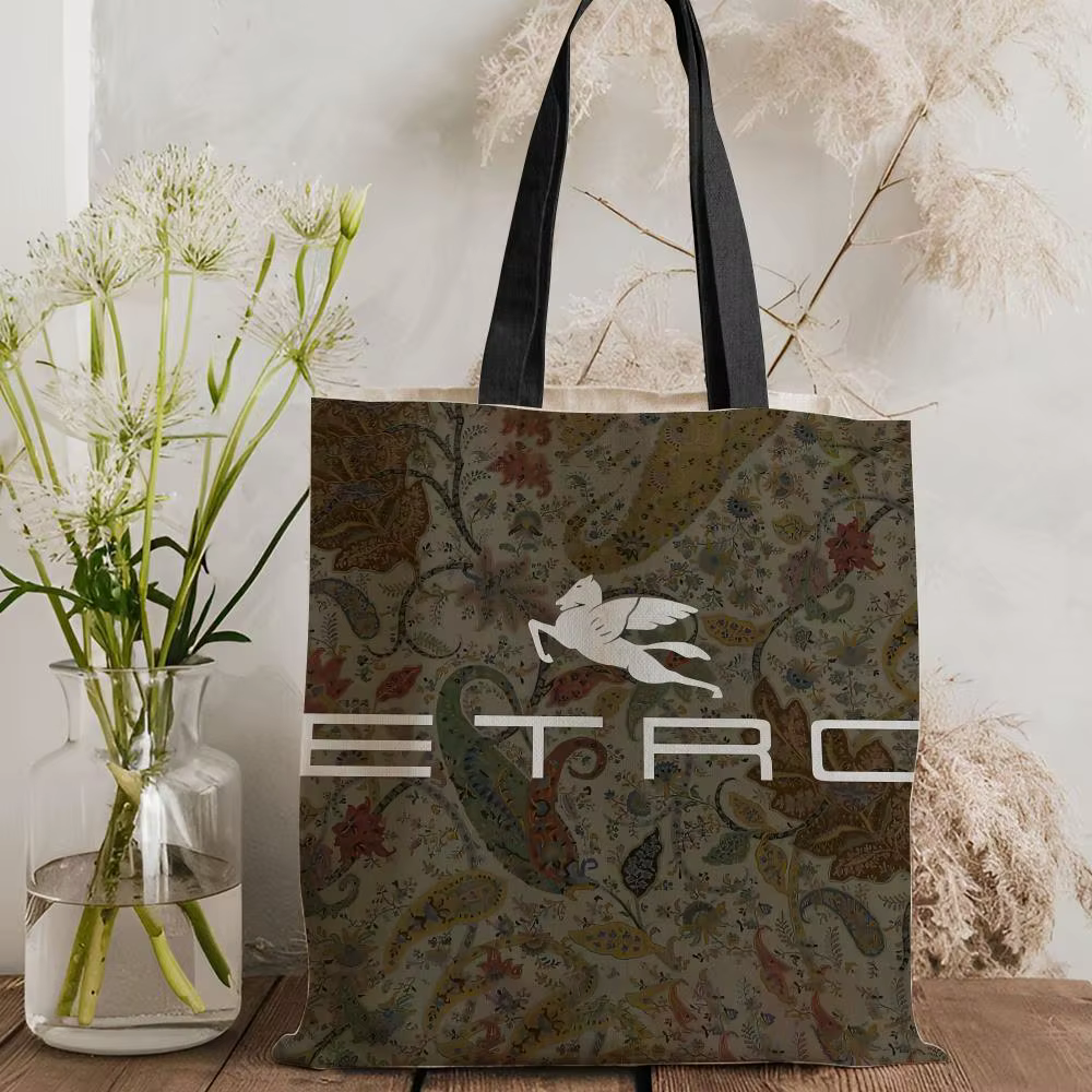 Sacs de rangement E-EtroS au design classique, sacs fourre-tout en toile, grande capacité, sac à ban