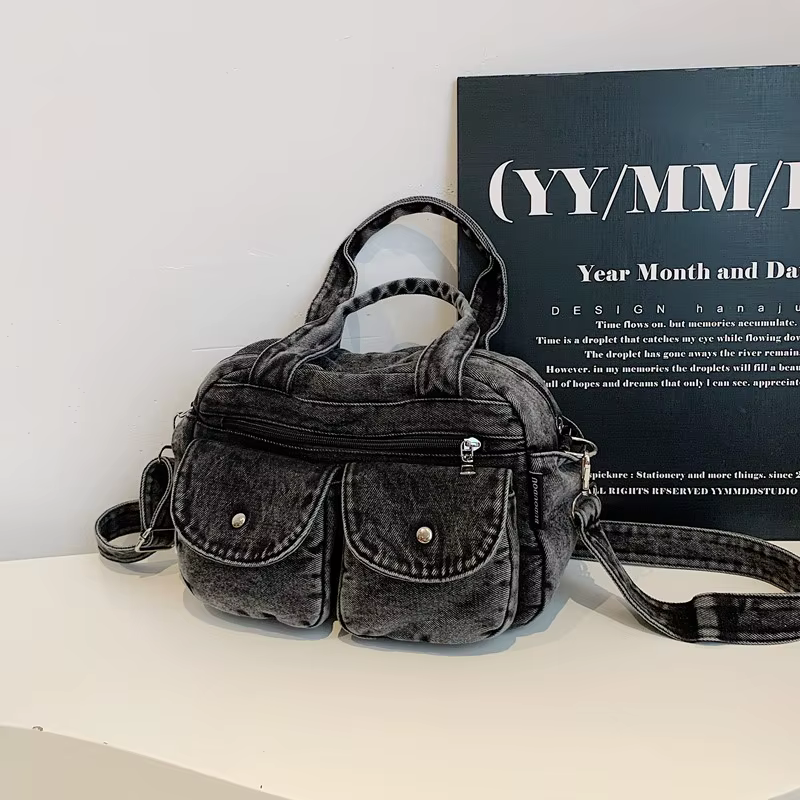 Sac à bandoulière décontracté pour femmes, sac à bandoulière en Denim de haute qualité, fourre-tout 