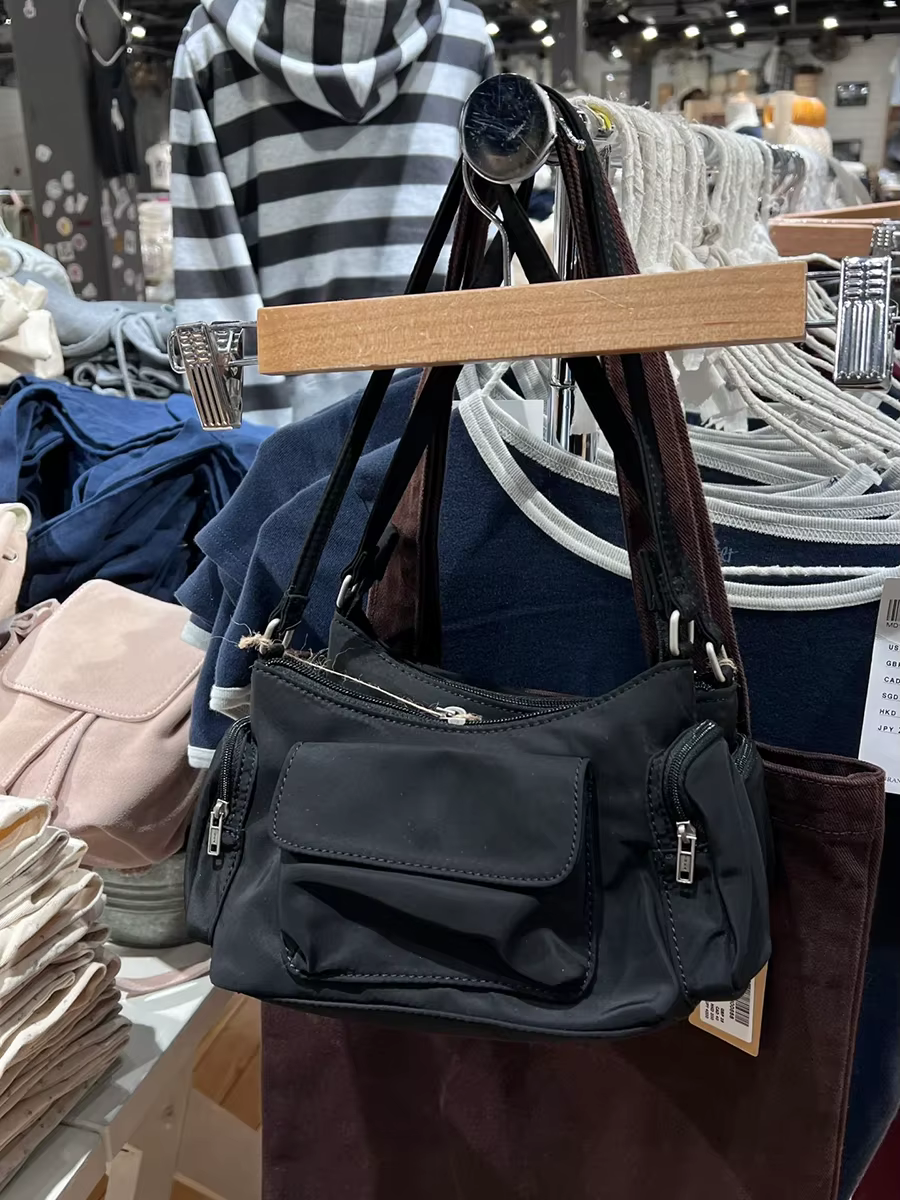 Sacs à main à poches vintage pour femmes, quatre saisons, fermeture éclair, sous les bras, nouvelle