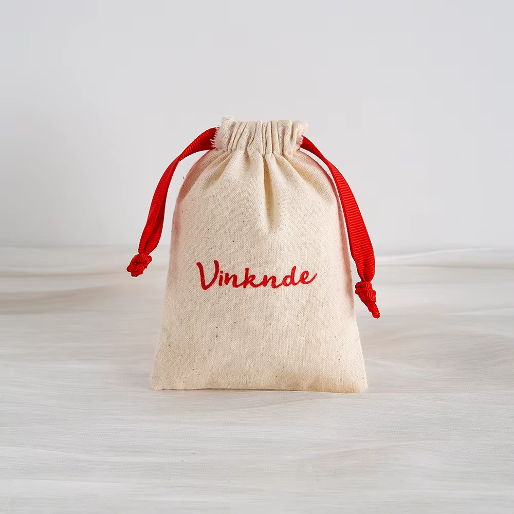 Sac en mousseline de coton biologique imprimé avec Logo personnalisé écologique, sacs cadeaux d'emba