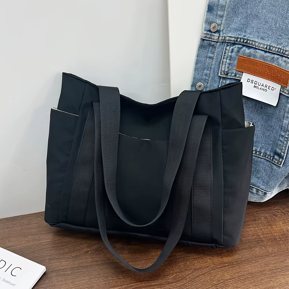 Chic Large Capacity Tote Bag for Women Lightweight, Durable Oxford Fabric Handbag Shoulder Bag, Perf