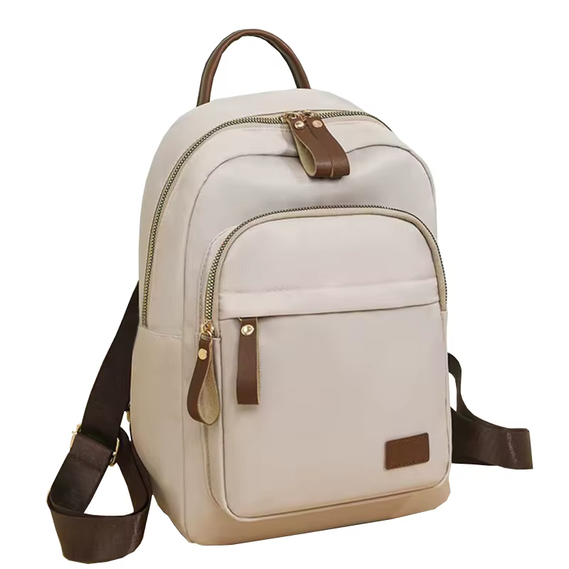 Sac à dos élégant bicolore pour femmes, pratique pour les déplacements quotidiens, élégant, léger, m