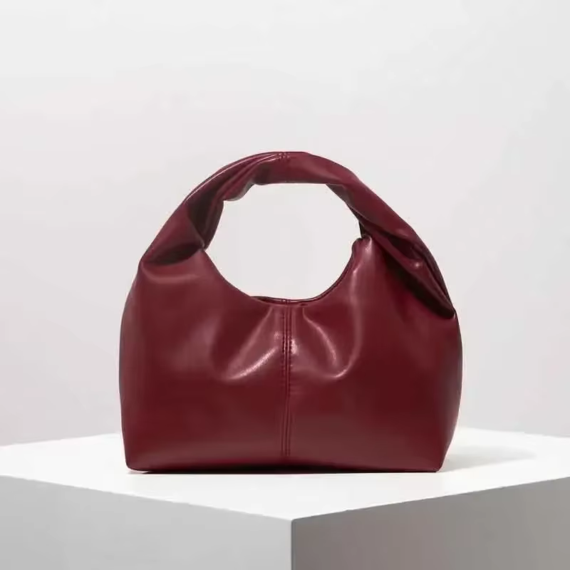 Pochette supérieure de couleur unie, sac carré torsadé élégant, Simple et polyvalent, sacs de stylis