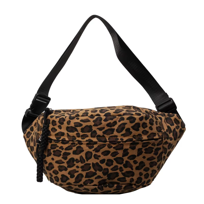 Sac de taille imprimé léopard de styliste, tendance de rue, sac de poitrine pour femme, sac de ceint