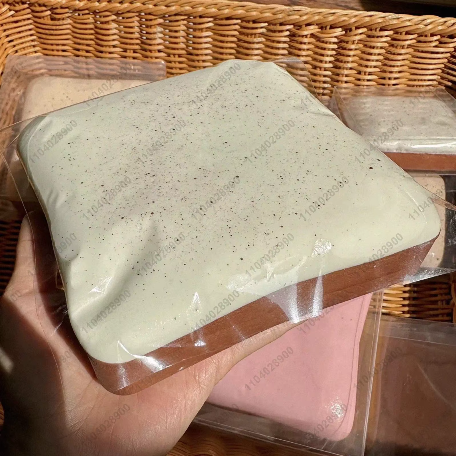 Toast collant Squishy à montée lente, guimauve, menthe, chocolat, pain doux et tendre, jouet à press