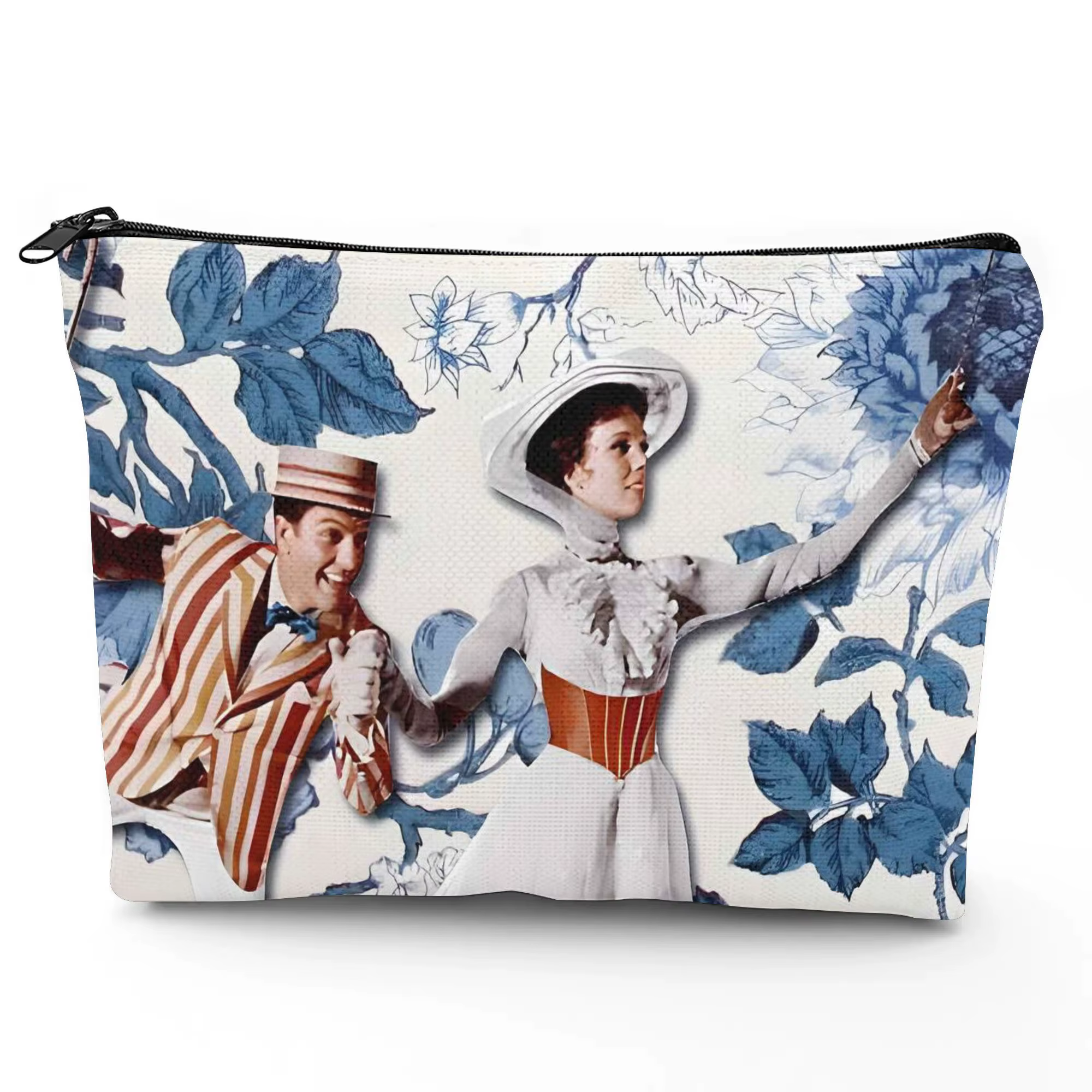 1 pièce Sac de maquillage quotidien Mary Poppins - Pochette multifonctionnelle à fermeture éclair po