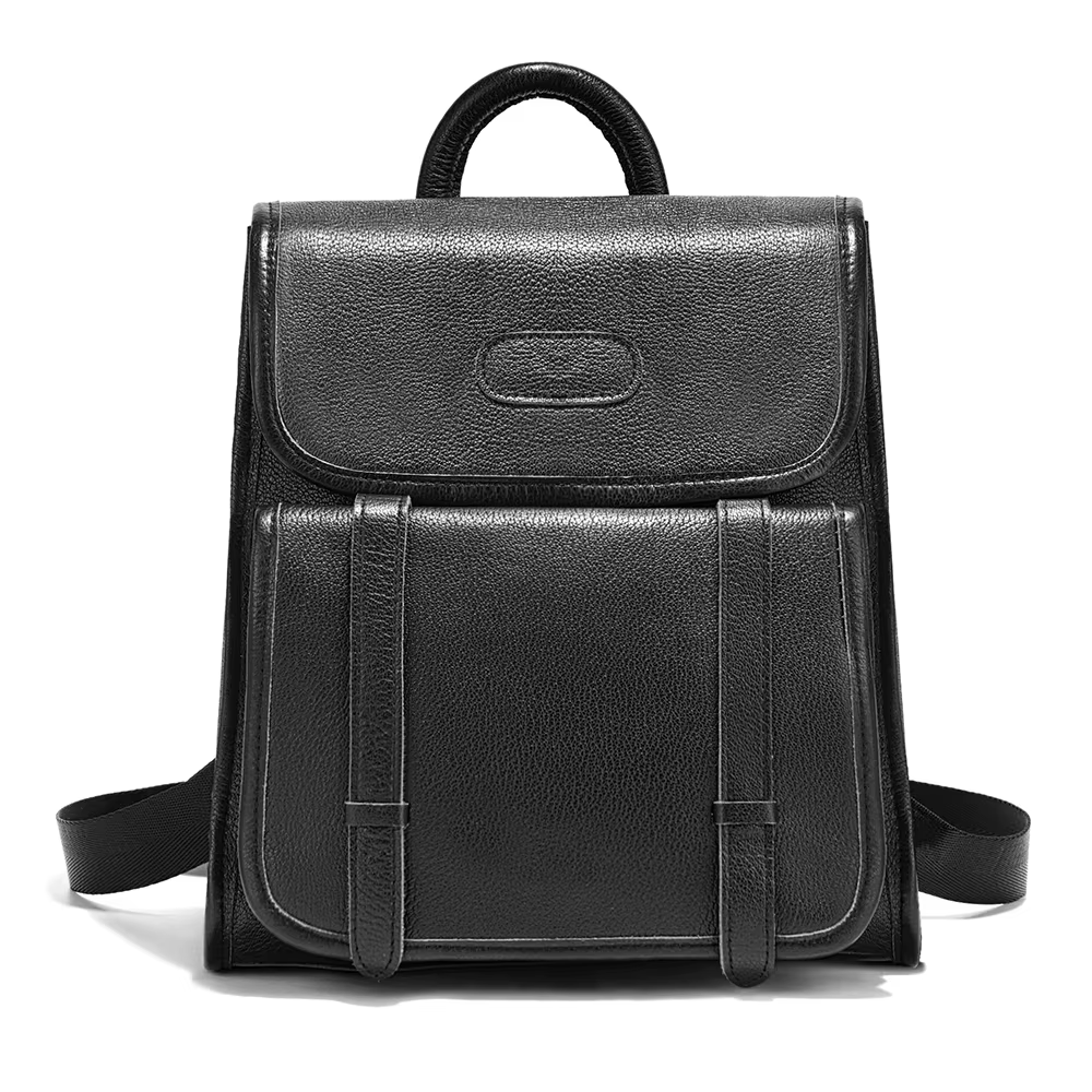 Sac à dos en cuir véritable Zency pour femme, sac à bandoulière de loisirs de haute qualité, sac à d