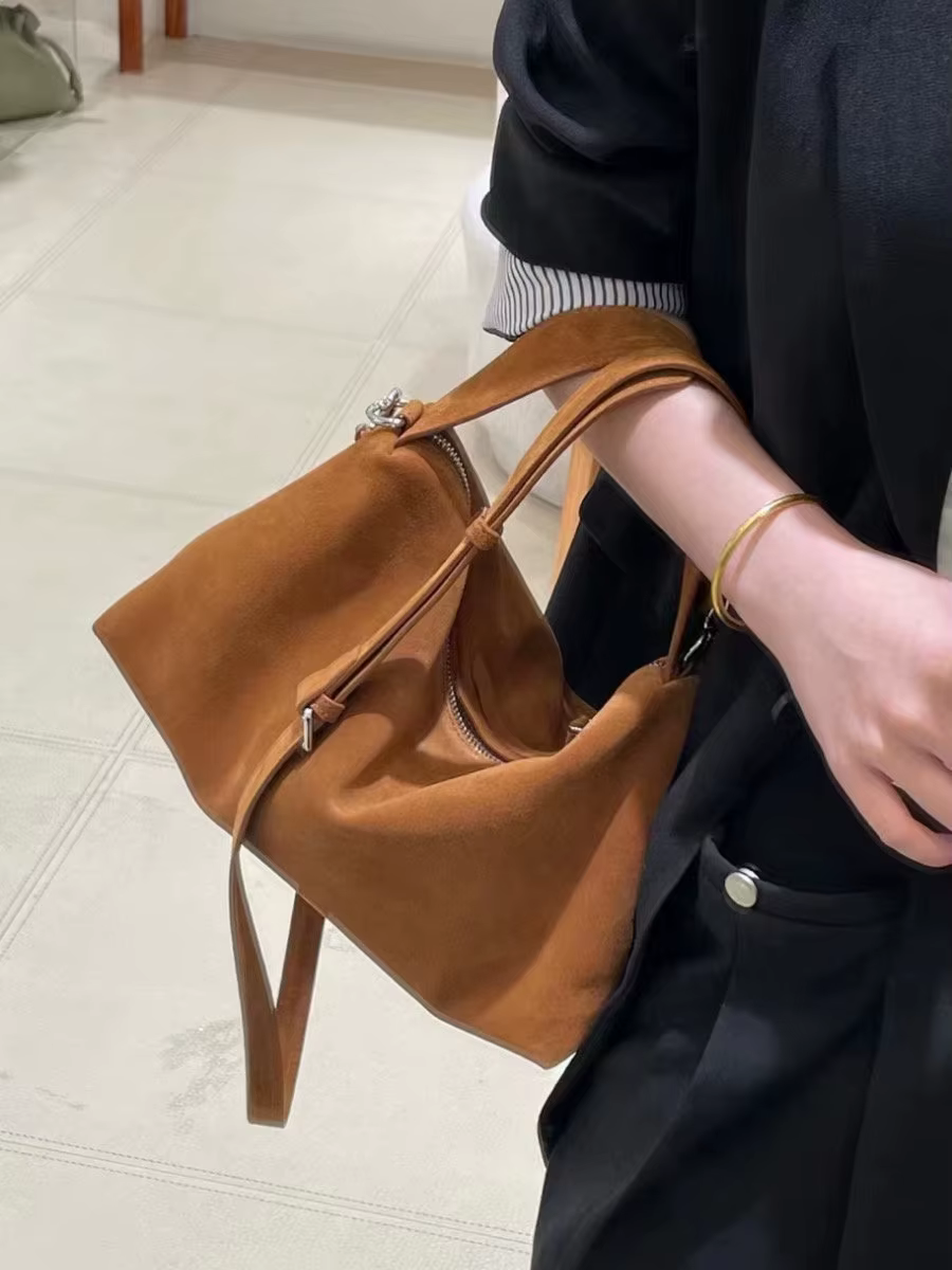 FIRMRANCH-Sac à main en cuir de vachette grande capacité pour femme, sac à main polyvalent, paresseu