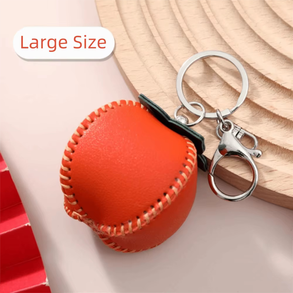 Breloques de sac en cuir véritable mignonnes, porte-clés en forme de kaki, accessoires porte-clés en