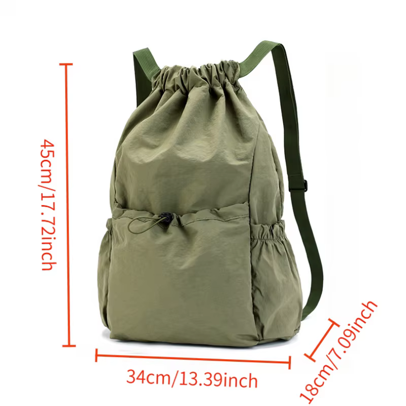Sac à dos unisexe multifonctionnel 1 pièce – Léger, pliable et de grande capacité. Sangle réglable p