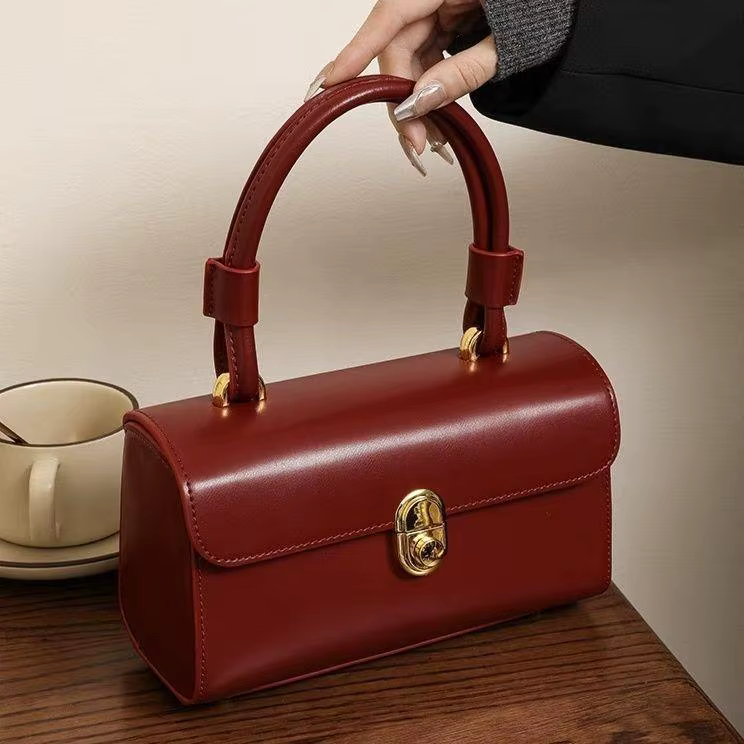 Sac de mariage rouge de mariée de luxe, sac à main de grande capacité de haute qualité, tempérament 