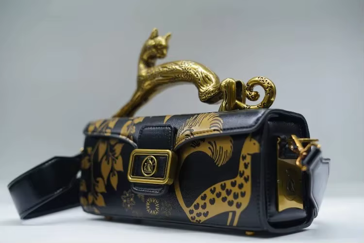 Sac à main de luxe pour femme, nouveau modèle, avec poignée supérieure, motif chat crayon, en relief