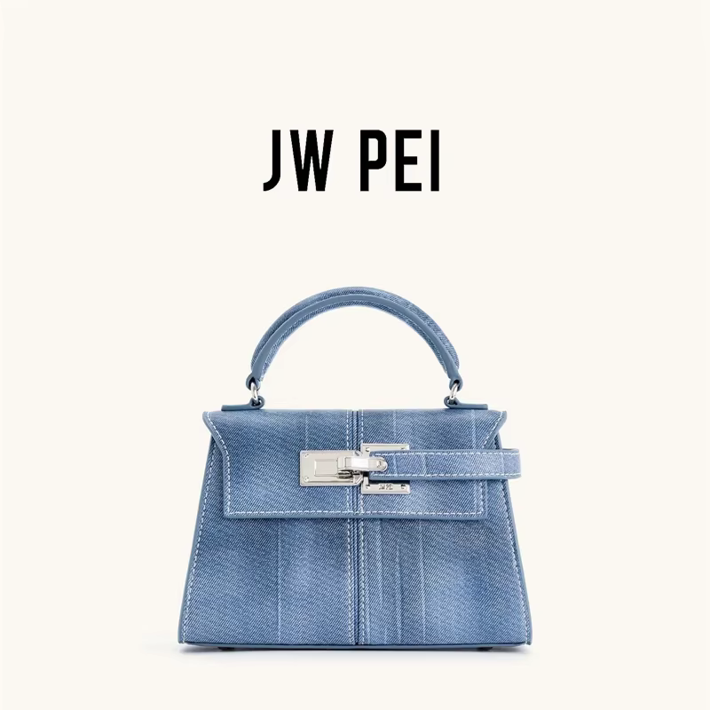 Sac à main femme JW PEI Elise – Nouveau sac fourre-tout en jean bleu tendance 2026 – Petit sac bando