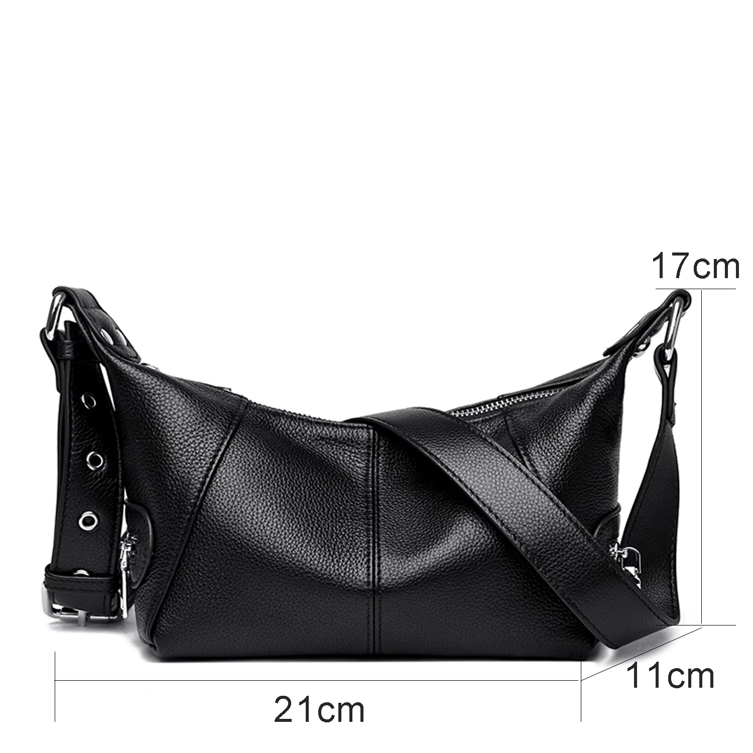 Sac bandoulière en cuir véritable pour femme, sac décontracté portable à porter sous le bras, style 