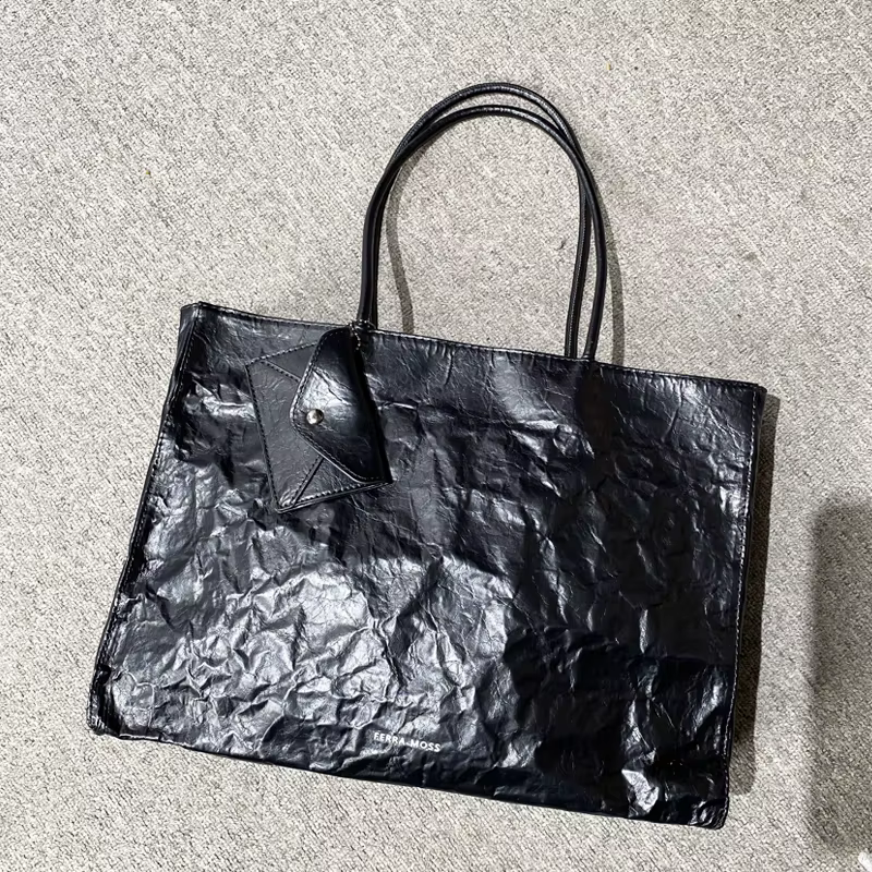 Sacs fourre-tout en papier kraft décontracté coréen pour femmes sacs à main et sacs à main de concep
