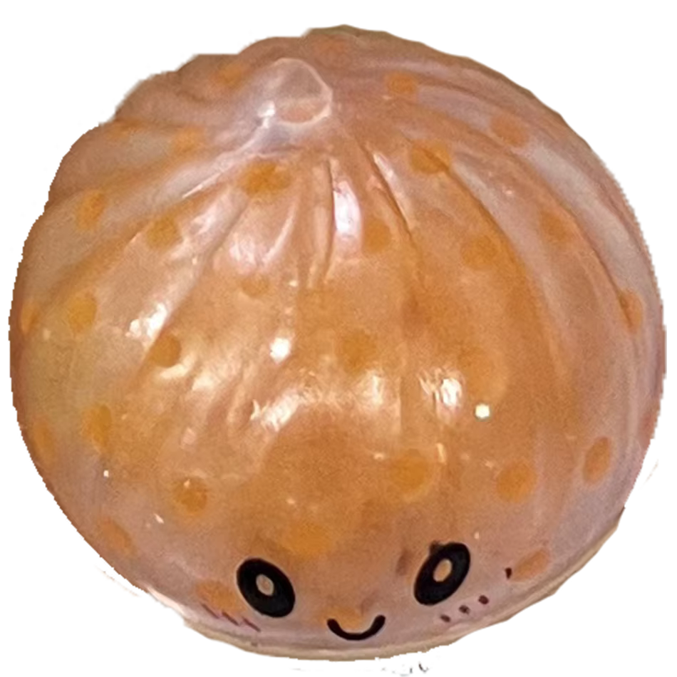 Mini Squishy Dumpling, Jouets sensoriels anti-stress réalistes en forme de boulette, Boulette de vap