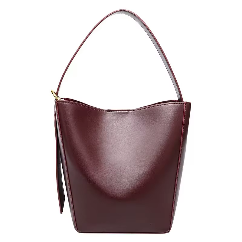 Sac à bandoulière tendance en forme de seau pour femme, nouvelle collection automne-hiver, fermeture