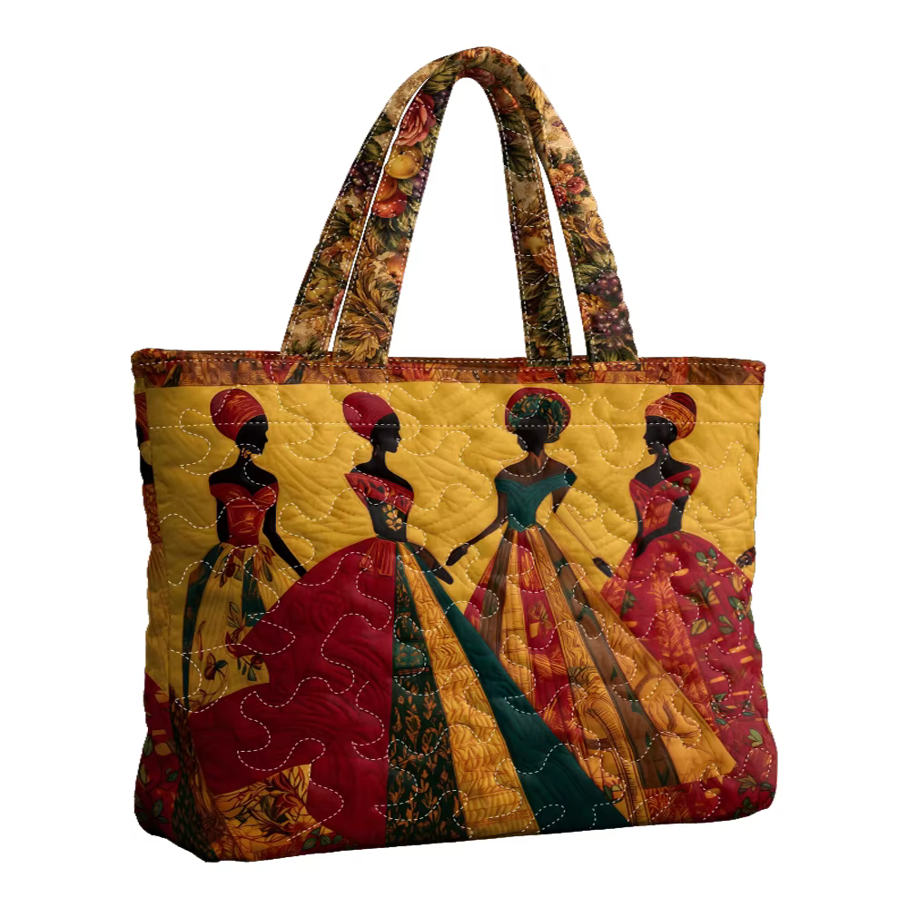 Sac fourre-tout matelassé pour femme à imprimé afro-américain, sac à bandoulière quotidien, sac à ma