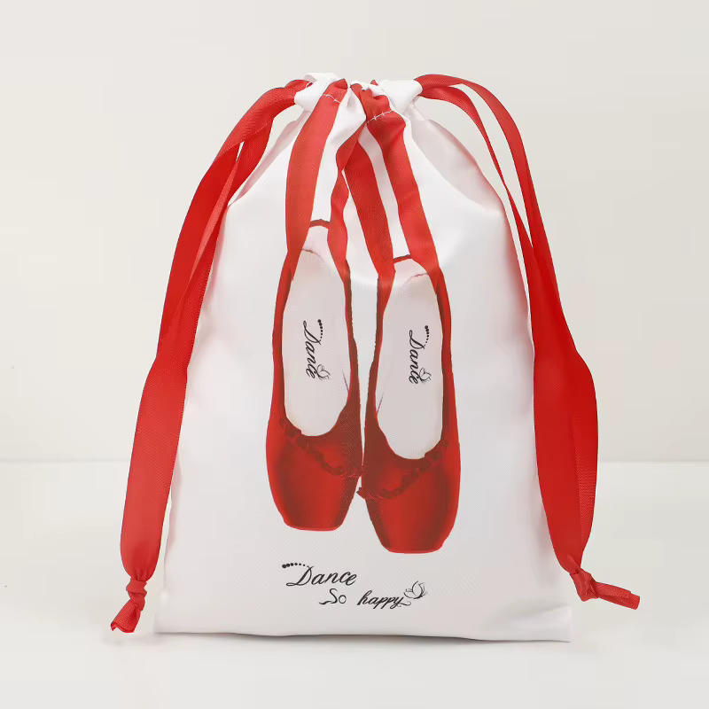 Sac de sport de danse de Ballet rose pour filles, pochette de danse à cordon, sac à dos organisateur