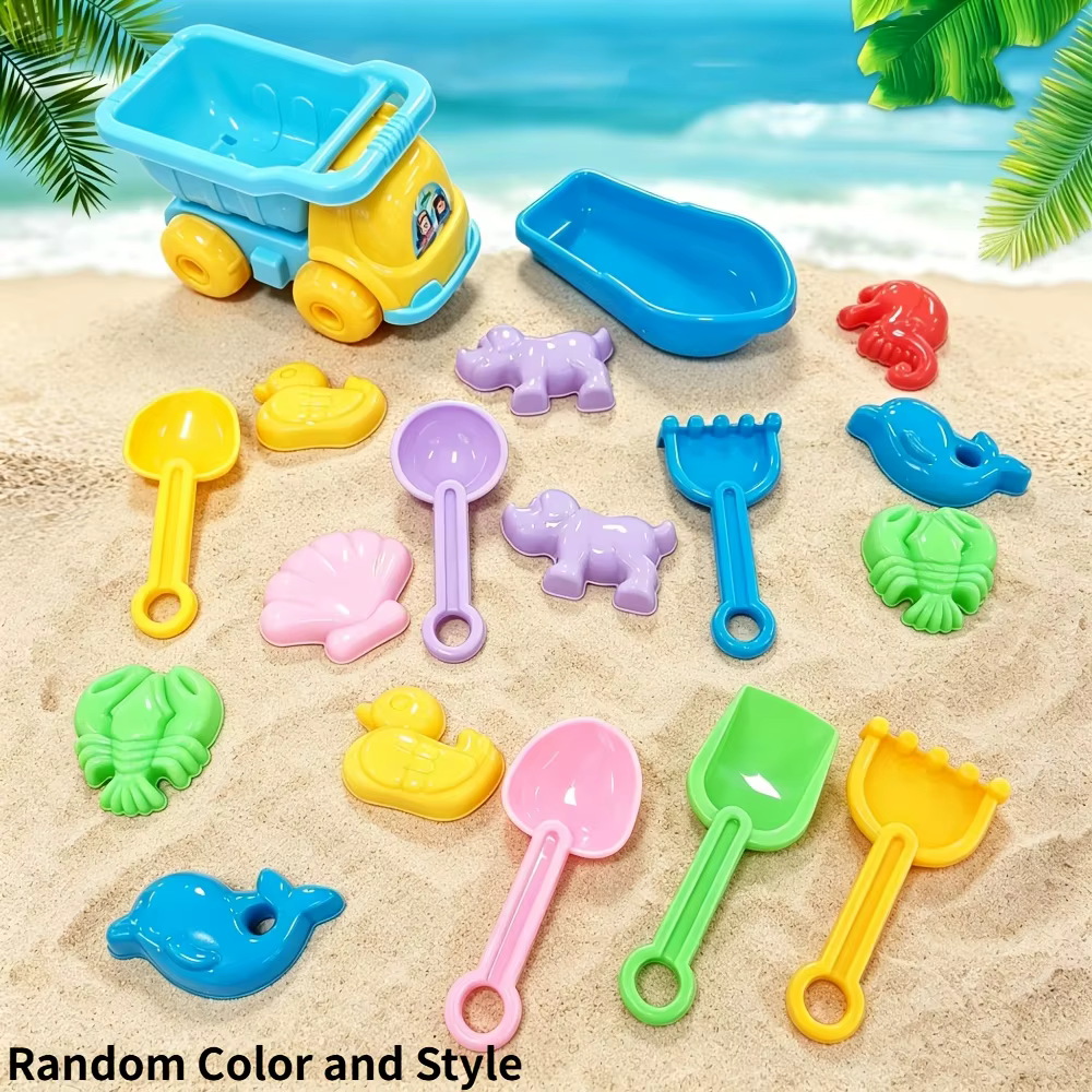 Mini voitures de plage pour enfants, jouets aquatiques et outils de fouille de sable pour l'extérieu