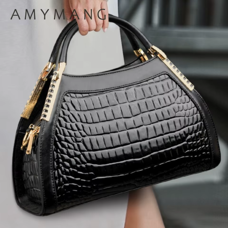 Alligator cuir verni épaule bandoulière sacs à main pour femmes marque de luxe sacs à main femmes sa