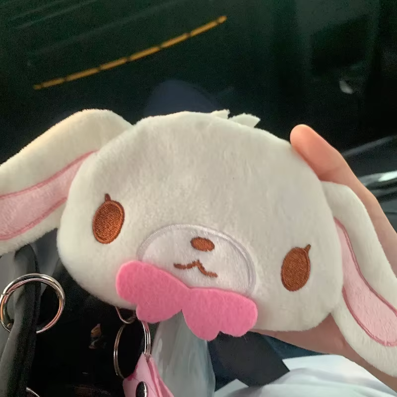 Kawaii japonais Sugarbunnies mascotte Mini porte-monnaie mignon sac de rangement à fermeture éclair 