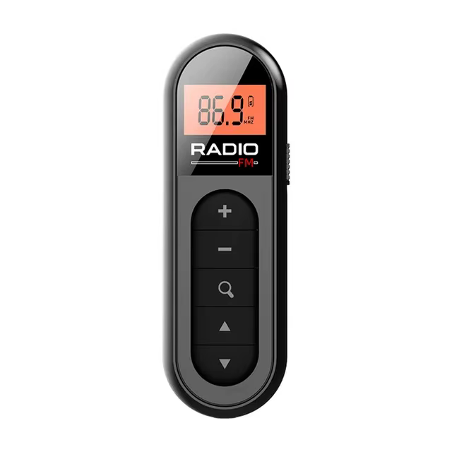 Mini récepteur Radio FM Portable de poche, avec écran LCD rétroéclairé, antenne de réception pour ca