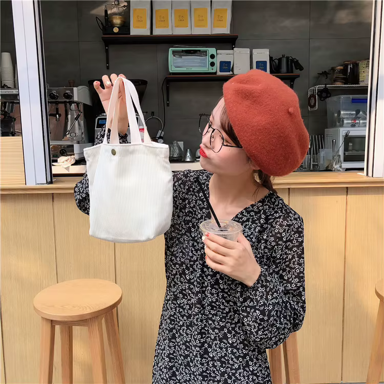 Sac en velours à la mode-sac à main décontracté et polyvalent, Mini petit sac fourre-tout pour femme