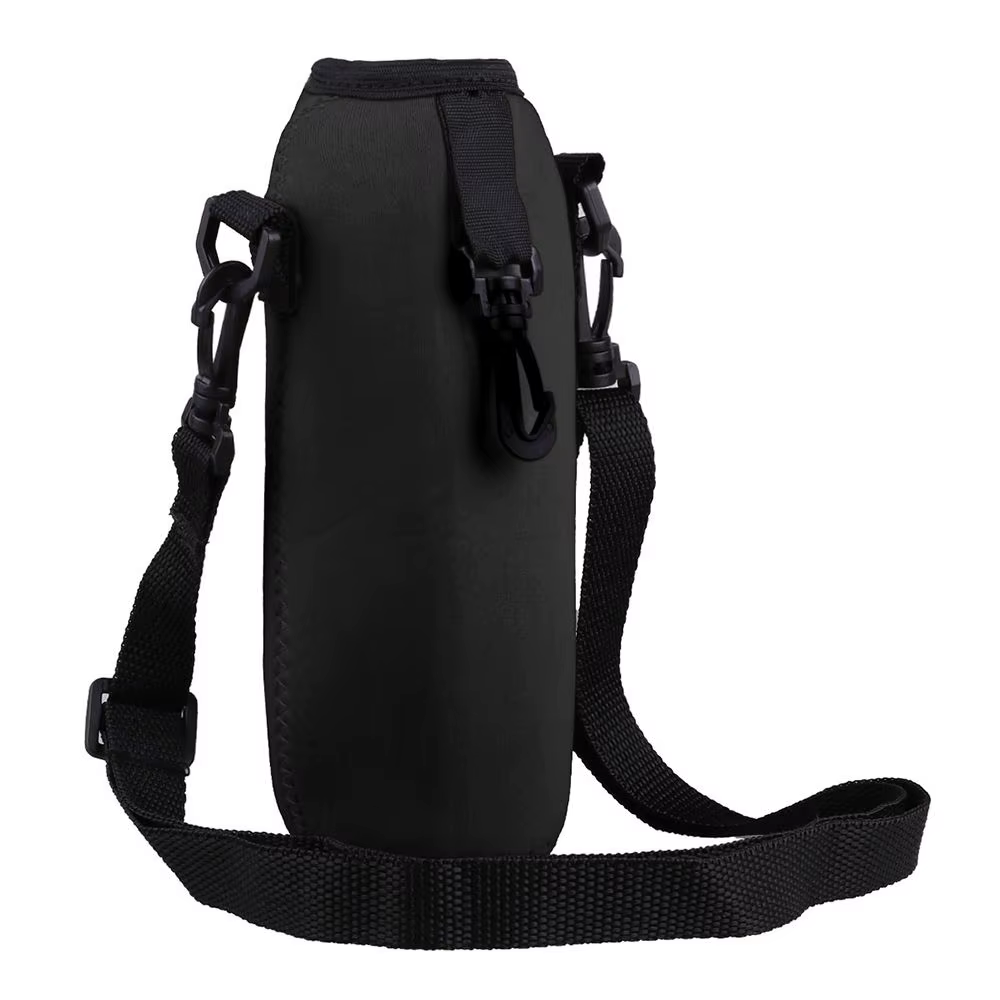 Housse de transport isotherme en néoprène 750 ml pour bouteille d'eau avec bandoulière – Sac de tran