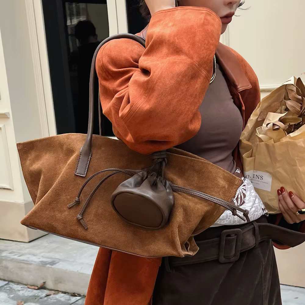 Motingsome sac fourre-tout en daim surdimensionné femmes sac à main à bandoulière et sacs à main Des