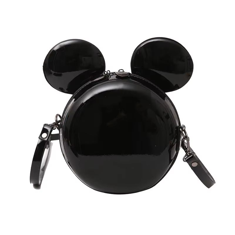 Disney tureMouse-Sac à main pour femme, Minnie initié, Diagonal, Casual, Fashion Girl PU, Round Bag,