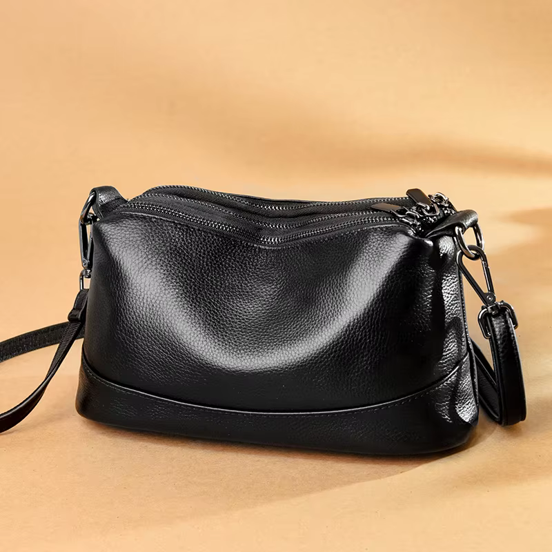 100% sacs à main en cuir véritable femmes sacs concepteur en peau de vache souple dames sac à bandou