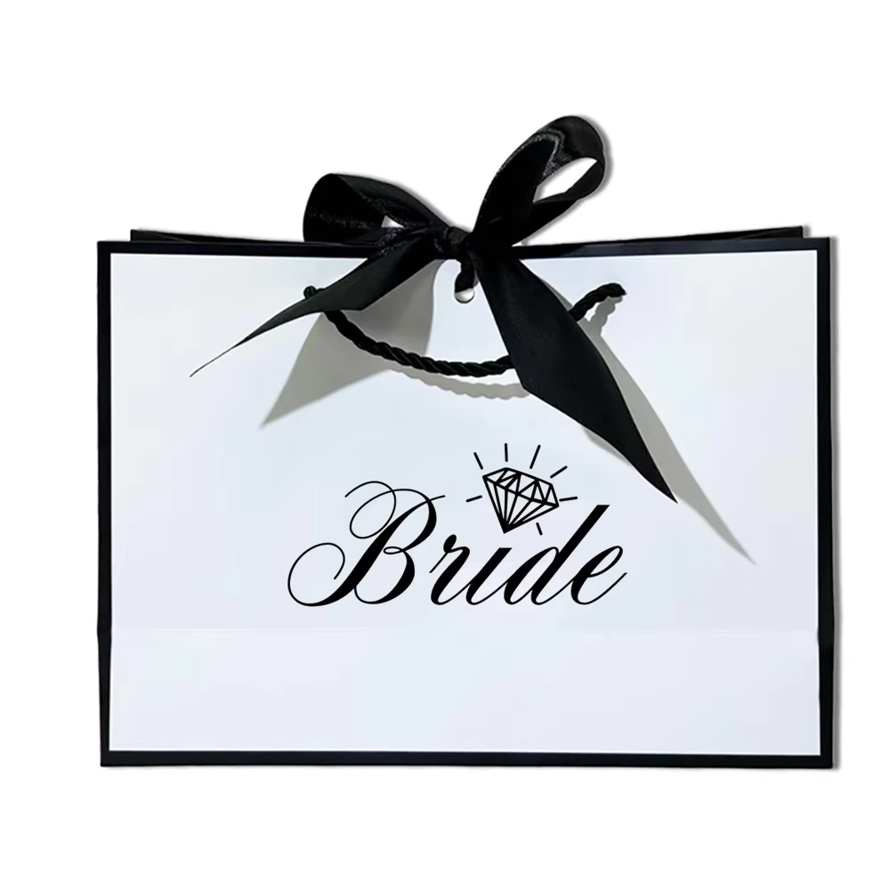 1 sac cadeau pour la mariée, décoration de mariage, sac de dragées pour demoiselles d'honneur et équ
