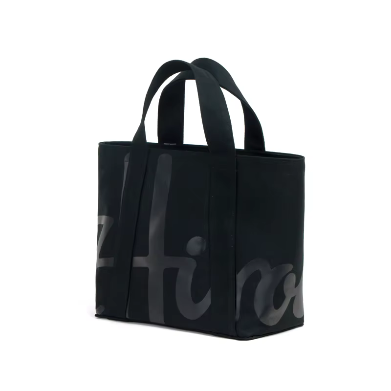 Nouveau sac fourre-tout tendance en coton avec logo, sac de courses réutilisable pour femmes, sac fo