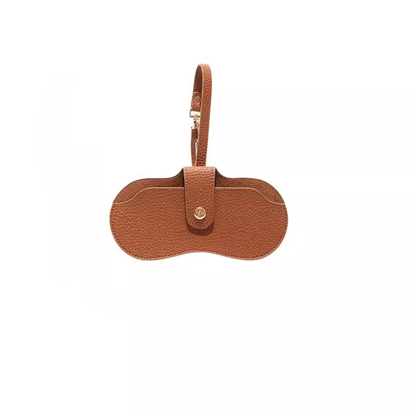 Sac à lunettes Portable, pochette en cuir souple pour lunettes de soleil, étui à lunettes mince à la
