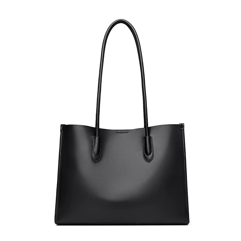 Nouveau Sac à Main Femme Kaki en Cuir Véritable, Sac à Bandoulière Grande Capacité, Sac Fourre-Tout 