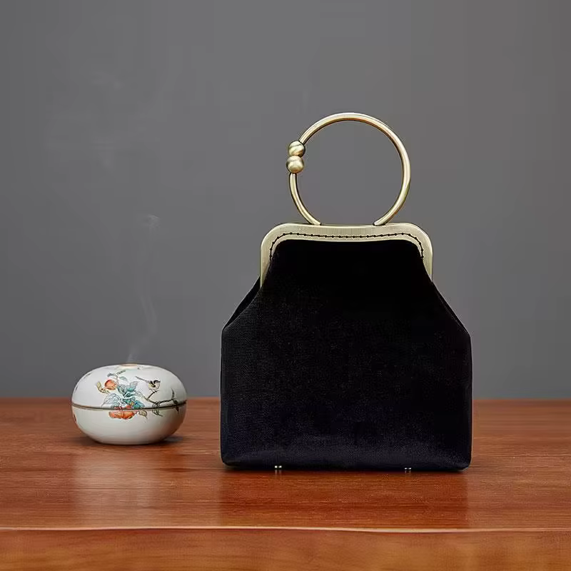 Sac à main classique vintage pour femmes, sacs à poignée supérieure, chic, Lay Mother Gift, sacs à m