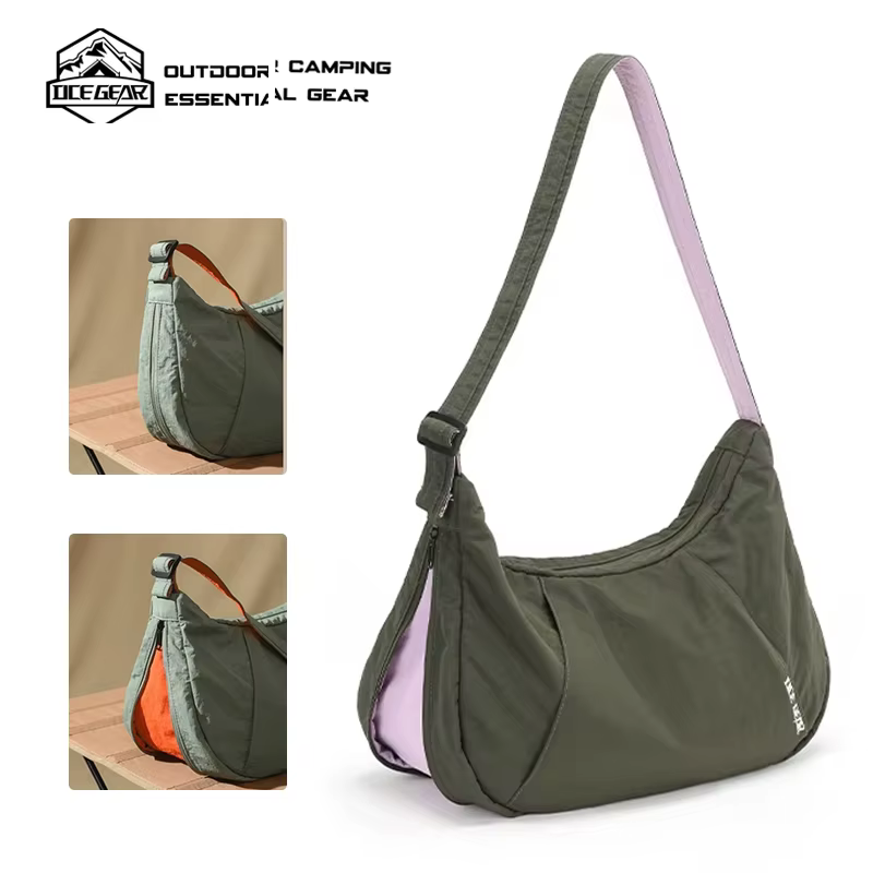 Sac à bandoulière extensible, imperméable, léger, grande capacité, sangle réglable, sac messager pou