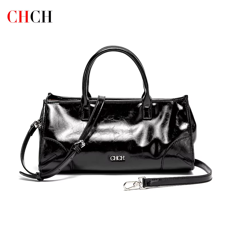 CHCH sac à bandoulière pour femme nouveau sac bâton motif marbre noir bandoulière détachable