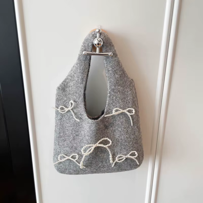 Sac fourre-tout en Crochet pour femmes, sac à main tricoté de grande capacité, sac tissé à la main t