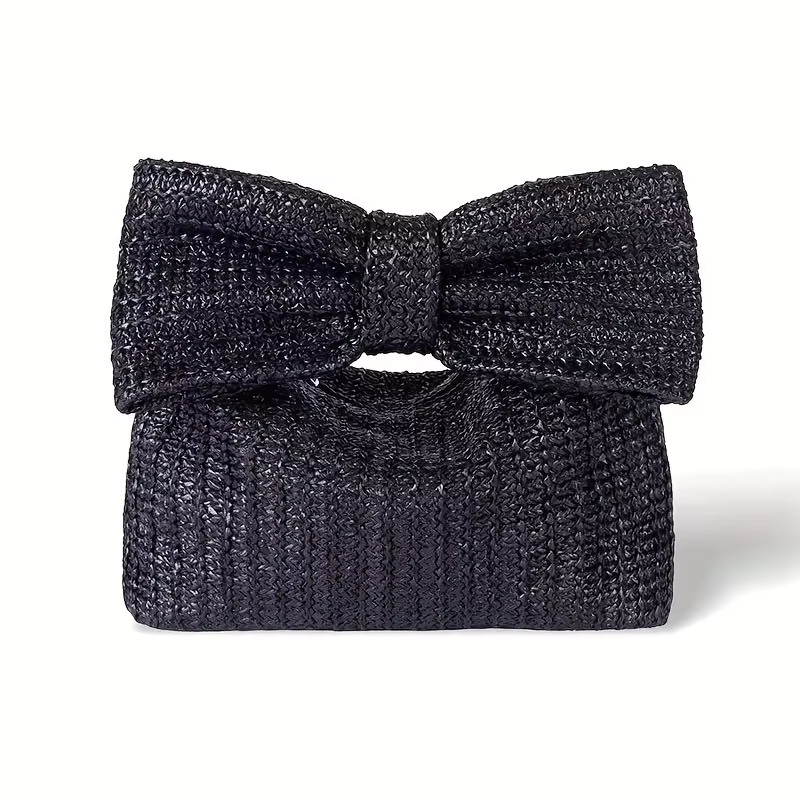 Sac de plage bohème en paille tressée pour femme, sac à bandoulière chic pour filles, cadeau idéal