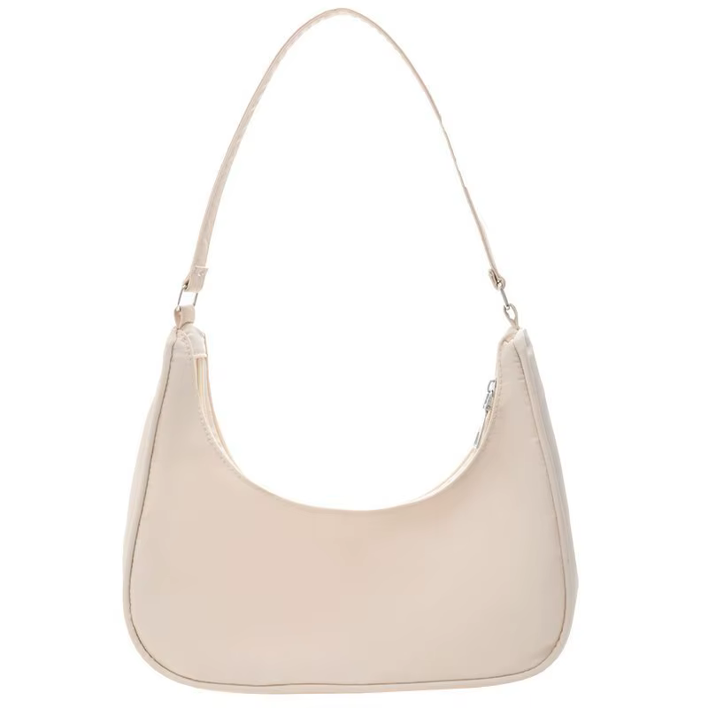Sac à bandoulière à la mode pour femmes, petit sac léger de couleur unie, fourre-tout élégant, adapt