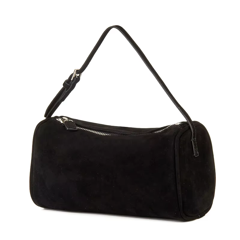 Donna-in véritable Mini sac à main en daim véritable sac conteneur de stylo carré en cuir véritable