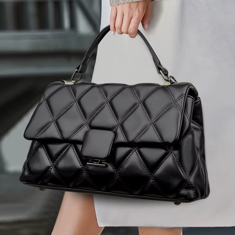 Sac à main rétro en cuir souple pour femmes, sacs carrés à la mode, haute qualité, célèbre designer,