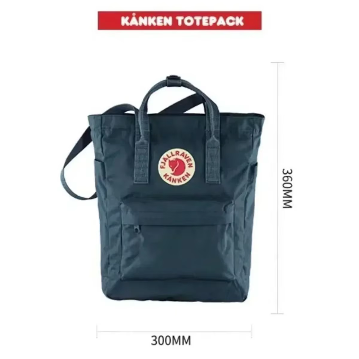 Sac à bandoulière Fjallraven Kanken original, avec sangle réglable, sac à double bandoulière tendanc
