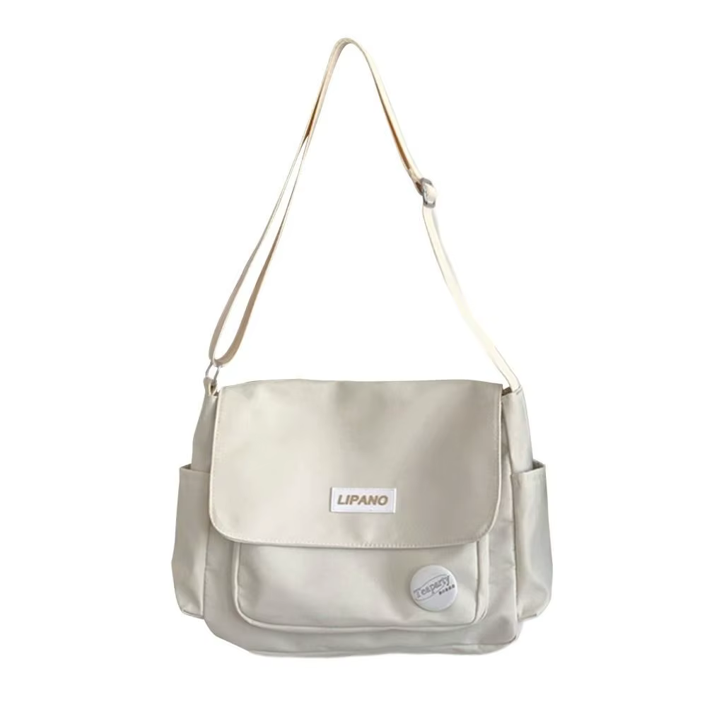 Sac à Main en Nylon Solide de Grande Capacité pour Étudiant, Sacoche de Loisirs, Fourre-Tout pour Ho