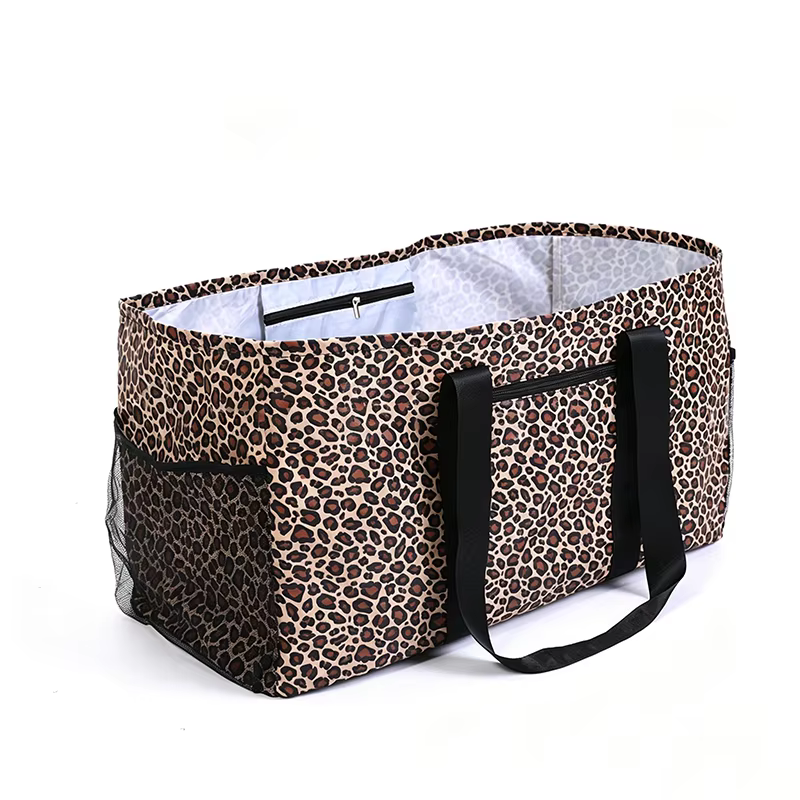 Grand sac fourre-tout utilitaire, pliable et compactable pour le rangement, la piscine, la plage, le
